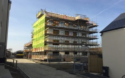 Ocean Rise – Scaffolding at Bovis Homes Hayle